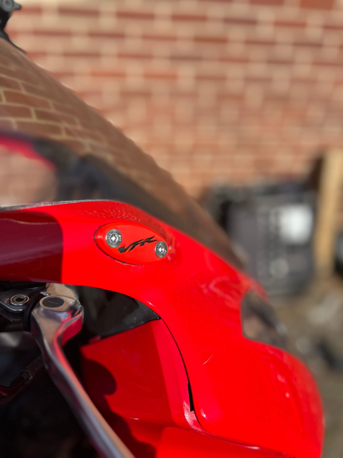2002-2009 VFR800 Mirror Block Off Plates, VFR Logo